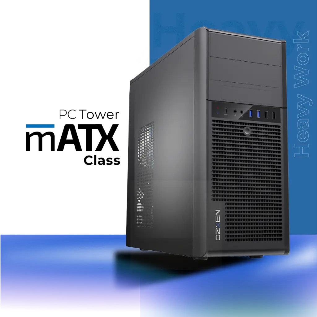 [XQ20-ZX655-850G-P0825] Desktop OzXen Koaj Pro mATX AMD - ZX655 (AMD Ryzen 5 8500G, 8 GB DDR5 Udimm, 256 GB Sata 2.5" - TLC - 560/480, Sin Wifi Bluethooth)
